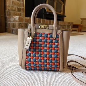 Coach Troup Tote 16 with Weaving in Lake